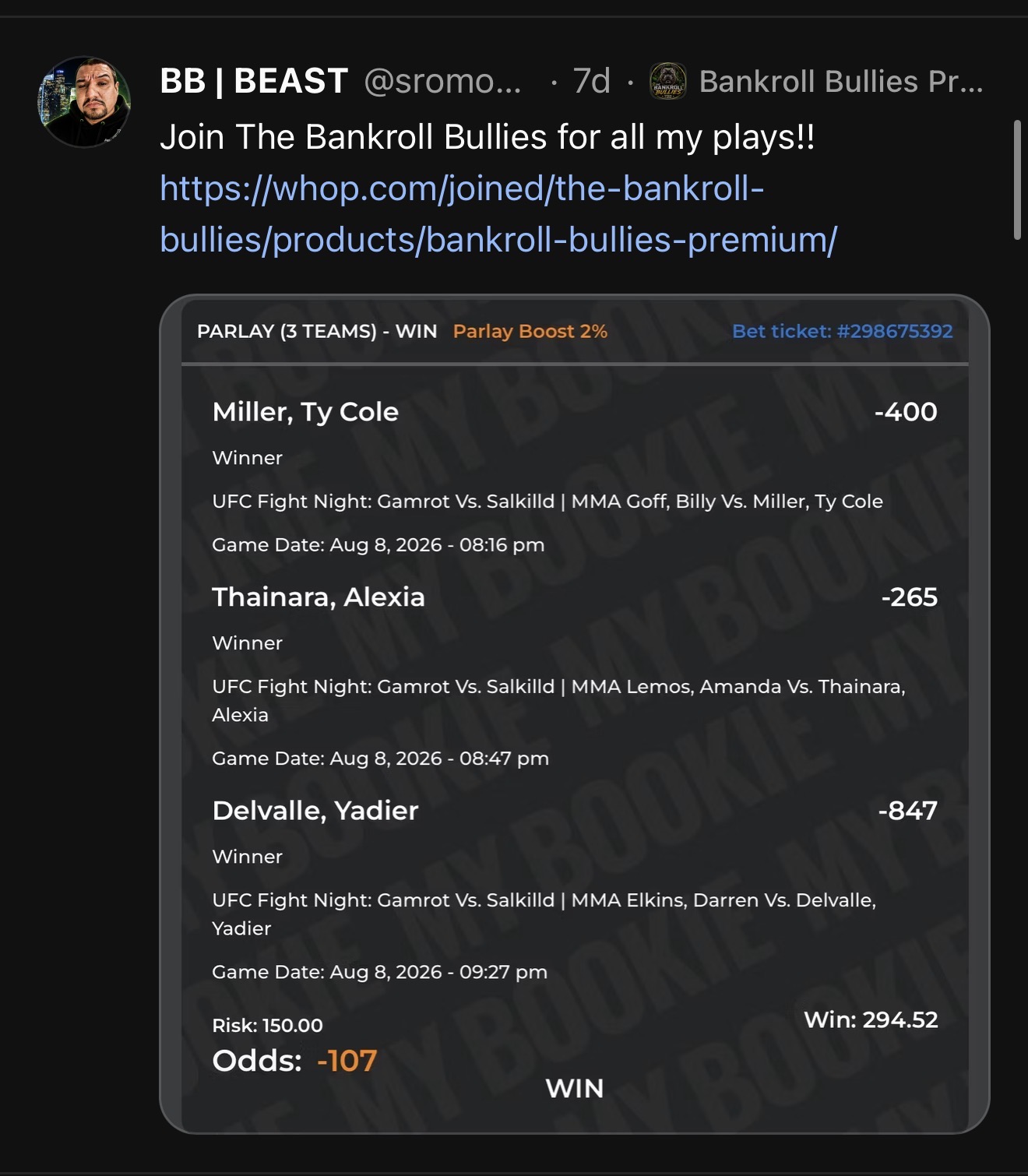 Bankroll Bullies operator recap 2
