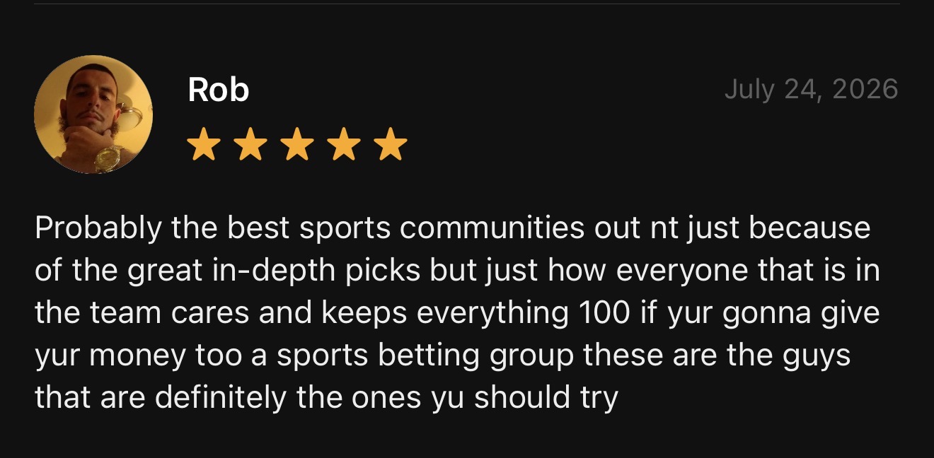 Original five-star member review from Rob
