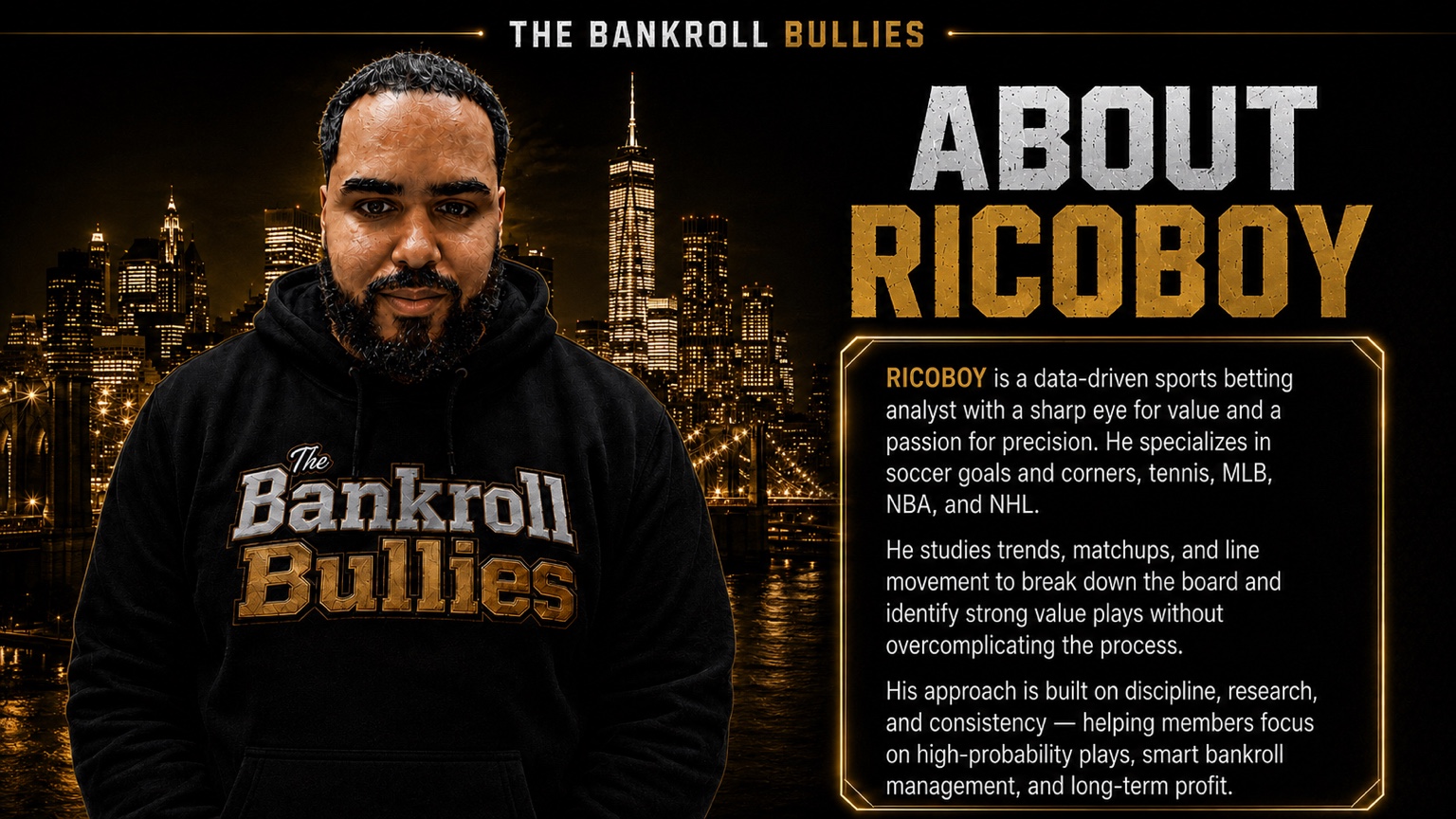 RicoBoy, Co-Founder and Senior Sports Analyst